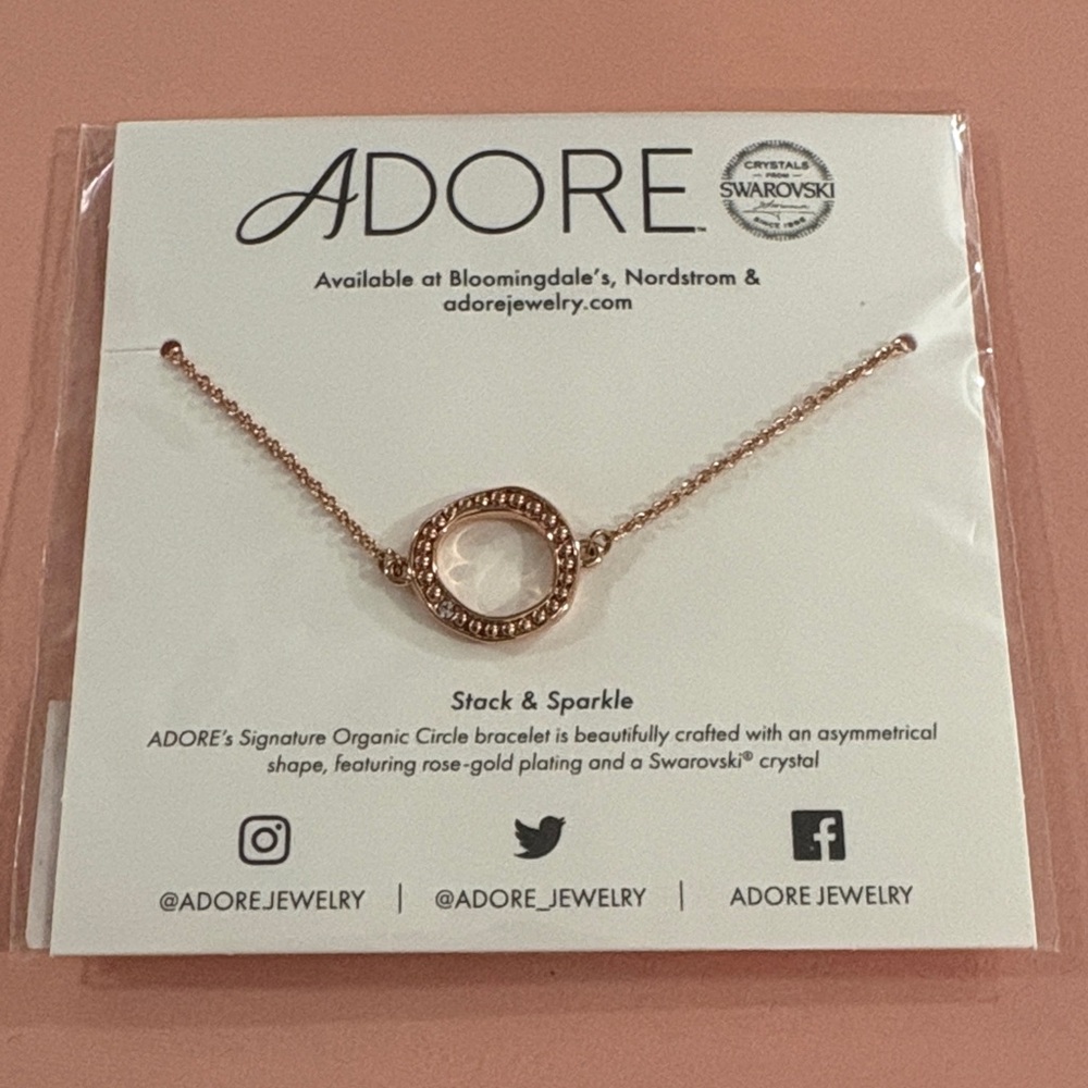 Adore Rose Gold Bracelet with Swarovski Crystal